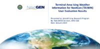 Terminal Area Icing Weather Information for NextGen TAIWIN User Evaluation Results
