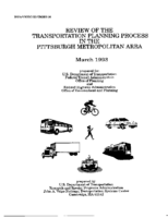 Review of the transportation planning process in the Pittsburgh metropolitan area