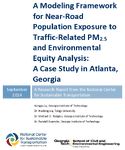A Modeling Framework for NearRoad Population Exposure to TrafficRelated PM25 and Environmental Equity Analysis A Case Study in Atlanta Georgia
