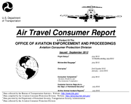 Air Travel Consumer Report September 2012