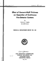 Effect of ElementWall Thickness on Operation of Continuous FireDetector Systems