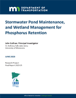 Stormwater Pond Maintenance and Wetland Management for Phosphorus Retention