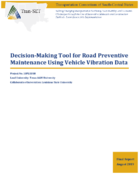 DecisionMaking Tool for Road Preventive Maintenance Using Vehicle Vibration Data