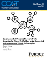Development of Dynamic Network Traffic Simulator for Mixed Traffic Flow Under Connected and Autonomous Vehicle Technologies