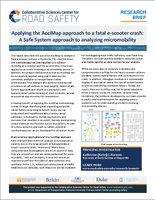 Applying the AcciMap Approach to a Fatal EScooter Crash A Safe System Approach to Analyzing Micromobility Research Brief