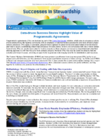 Successes in Stewardship  Datadriven Success Stories Highlight Value of Programmatic Agreements