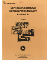 Service and Methods Demonstration Program Annual Report July 1978