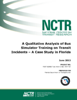 A Qualitative Analysis of Bus Simulator Training on Transit Incidents A Case Study in Florida