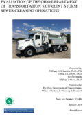 Evaluation of the Ohio Department of Transportations Current Storm Sewer Cleaning Operations  Phase II