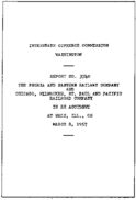 Interstate Commerce Commision Report of the Accident  Investigation Occuring on the PEORIA AND EASTERN RAILWAY COMPANY AND CHICAGO MILWAUKEE ST PAUL AND PACIFIC RAILROAD WALZ IL