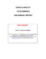 Todays Reality ITS In America 1995 Annual Report