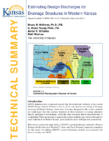 Estimating Design Discharges for Drainage Structures in Western Kansas Summary