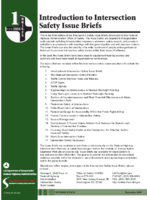 Introduction to Intersection Safety Issue Briefs Issue Briefs vol 1