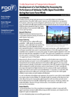 Development of a Test Method for Assessing the Performance of Vehicular Traffic Signal Assemblies during Hurricane Force Winds Summary