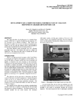 Development of a computer model for prediction of collision response of a railroad passenger car