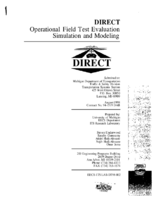 DIRECT Operational Field Test Evaluation Simulation and Modeling