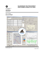 Validation of the train energy and dynamics simulator TEDS