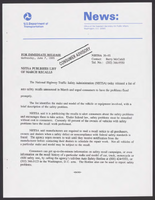 NHTSA News Releases June 1995