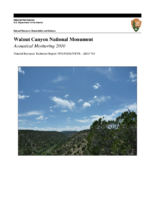 Walnut Canyon National Monument  Acoustical Monitoring 2010