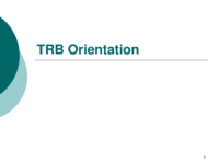 TRB Orientation