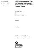 DataLinked Pilot Reply Time on Controller Workload and Communication in a Simulated Terminal Option