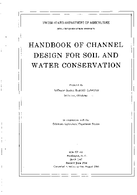 Handbook of Channel Design for Soil and Water Conservation