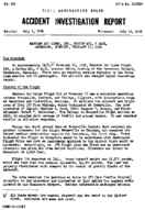 Investigation of Aircraft Accident EASTERN AIRLINES OWENSBORO KENTUCKY 19560217