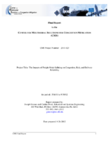 The Impacts of Freight Mode Splitting on Congestion Risk and Delivery Reliability