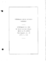 Interstate Commerce Commision Report of the Accident  Investigation Occuring on the WABASH RAILROAD GALLATIN MO