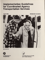 Implementation Guidelines for Coordinated Agency Transportation Services  ReIssued Version