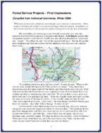 Forest Service Projects  First Impressions