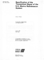 Specification of the Transmitted Signal of the US Marine Radiobeacon System