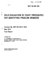 Field Evaluation of Court Procedures for Identifying Problem Drinkers
