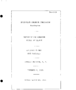 Interstate Commerce Commision Report of the Accident  Investigation Occuring on the ERIE RAILROAD HOWELLS JOT N T
