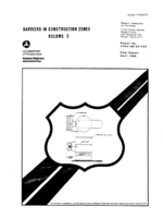 Barriers in Construction Zones Volume 2 Appendix A