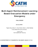 MultiAgent Reinforcement LearningBased Evacuation Models under Emergency