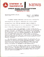 Department of Transportation News Urban Mass Transportation Administration UTMA 7663