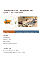 Developing a Hazard Detection and Alert System To Prevent Incidents