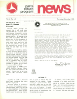 Parts Return Program News NovemberDecember 1978