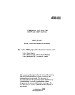 Intermodal Cost Analysis Software Users Manual