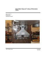 QuasiStatic Research Testing of Workstation Tables
