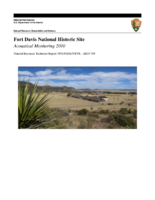 Fort Davis National Historic Site  acoustical monitoring