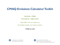 CMAQ Emissions Calculator Toolkit