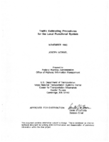 Traffic Estimating Procedures for the Local Functional System