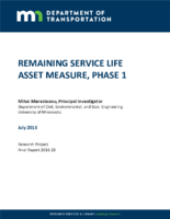 Remaining Service Life Asset Measure Phase 1