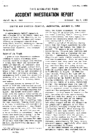 Investigation of Aircraft Accident SEATTLE AIR CHARTER SEATTLE WASHINGTON 19490102