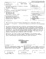 Motorists Comprehension of Regulatory Warning and Symbol Signs Volume III Appendices
