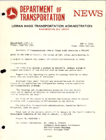 Department of Transportation News Urban Mass Transportation Administration DOT15269