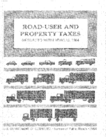 RoadUser and Property Taxes on Selected Motor Vehicles 1964