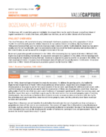 Bozeman MT  Impact Fees